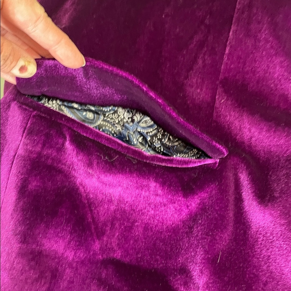 Wzikai Purple Velvet Blazer - Picture 4 of 14